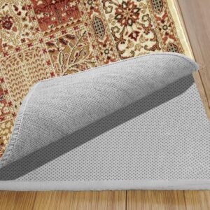 HOMBYS Ultra-Thick 0.6" Memory Foam Rug Pad 5x7 ft, Non-Slip Carpet Gripper Pad, Waterproof Rug Cushion for Hardwood Floors, Kitchen Bathroom, Easy Trim & No Adhesive, Keep Rugs in Place and Safe